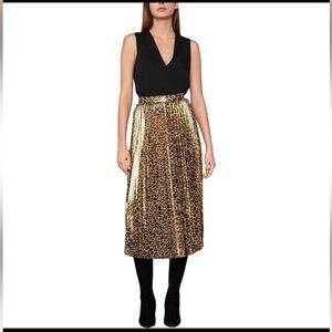 BCBG Maxazria Black Animal Print Skirt